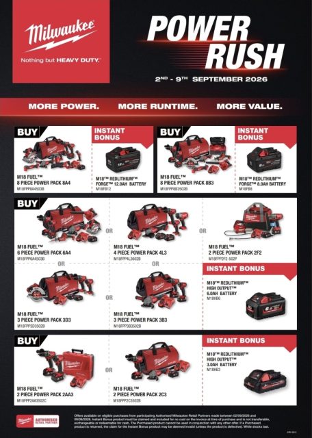 ****For 1 week only****

Claim your instant bonus when you purchase any of these items.
Limited stock so get in while it lasts.

#POWERRUSH #potentialfathersdaygift #milwaukeetoolnz #auckland #citypowertools